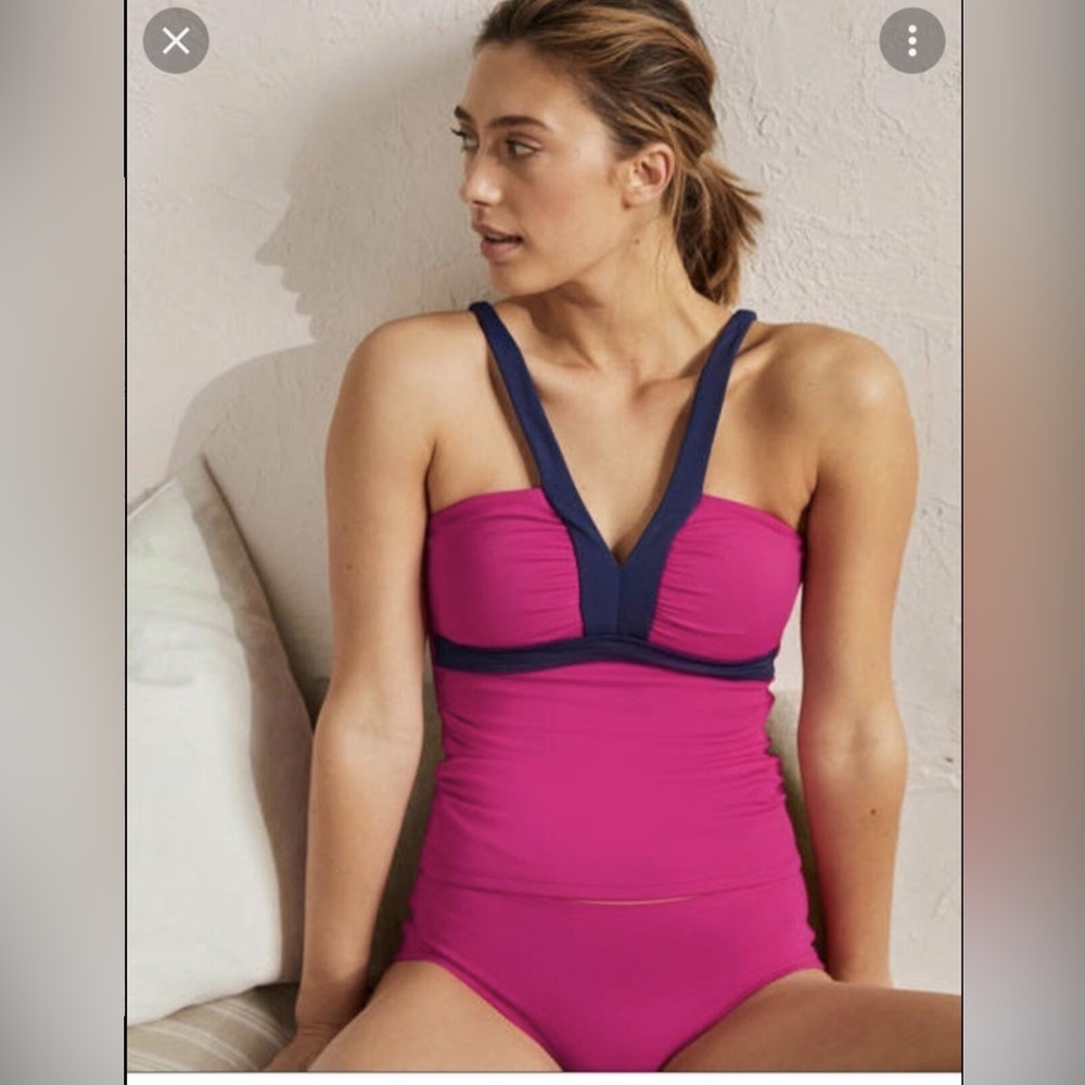 Boden Corsica V-neck swim Tankini Sz 6 A1
